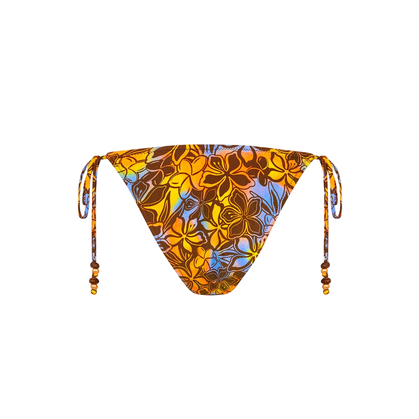 Kulani Kinis Dipped Cheeky Tie Bikini Bottom - Frangipani Fizz