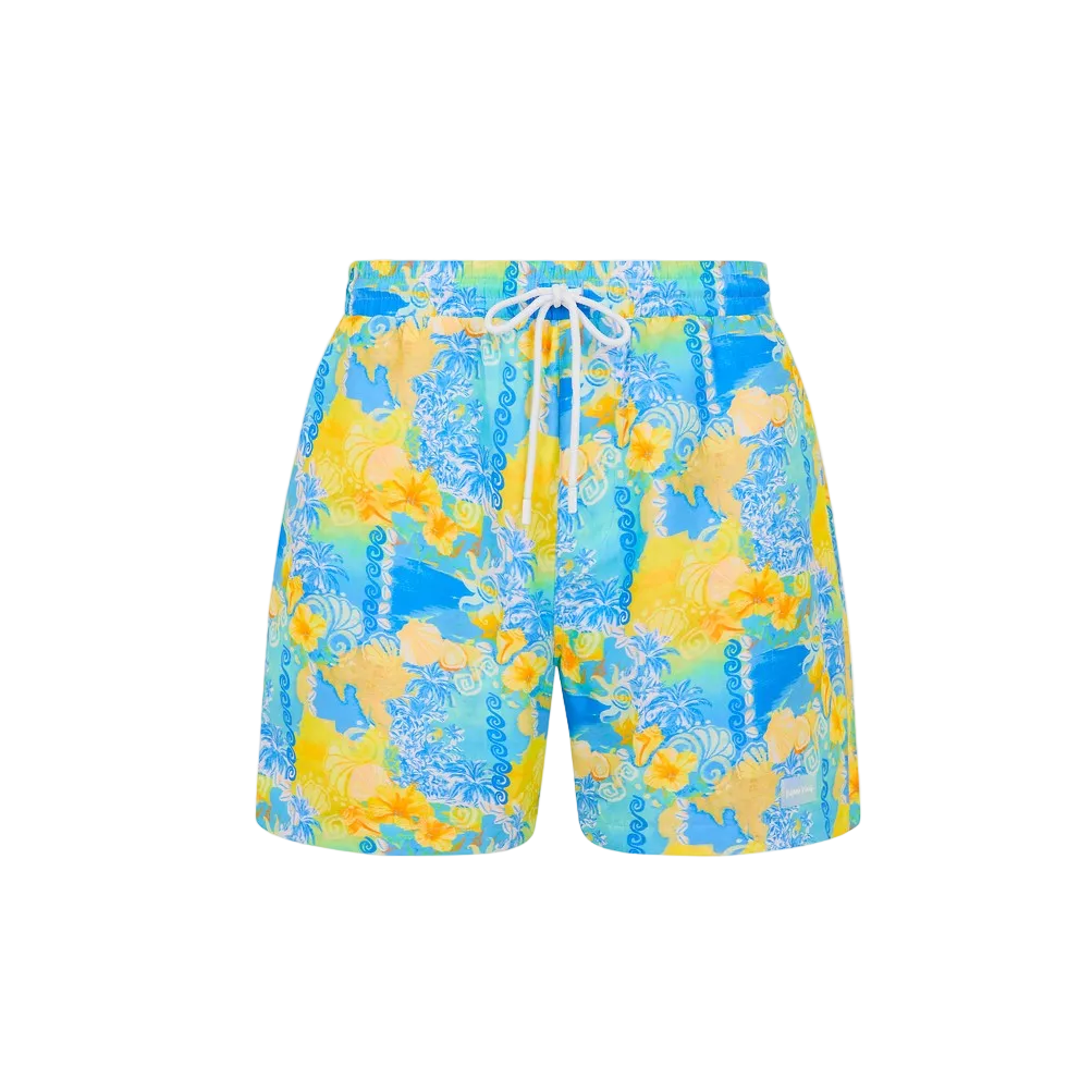 Kulani Kinis Men's Swim Trunks - Limoncello Lagoon