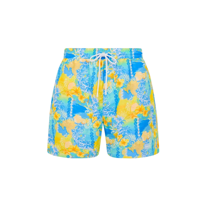 Kulani Kinis Men's Swim Trunks - Limoncello Lagoon