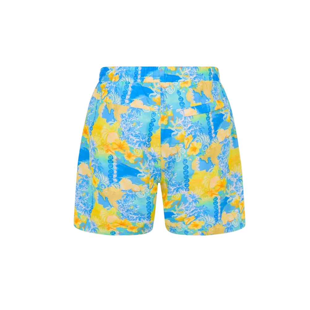Kulani Kinis Men's Swim Trunks - Limoncello Lagoon