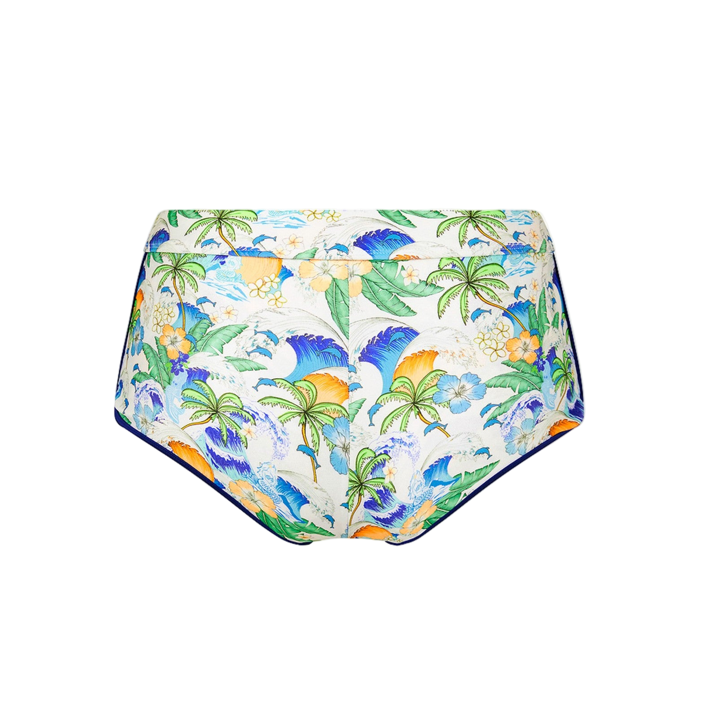 Kulani Kinis Bind Cheeky Swim Short - Blue Crush