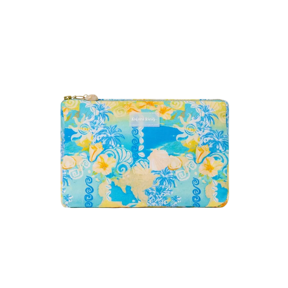 Kulani Kinis Beach Pouch - Limoncello Lagoon