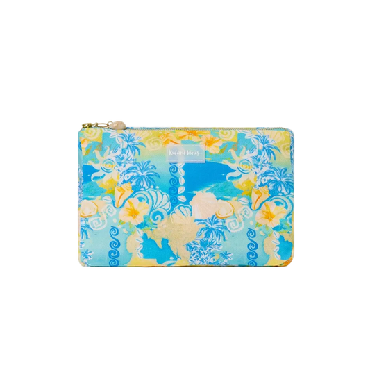 Kulani Kinis Beach Pouch - Limoncello Lagoon