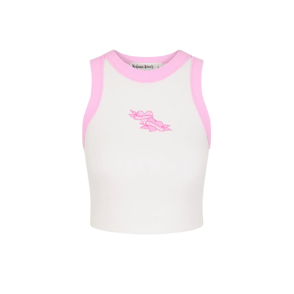 Kulani Kinis Bind Crop Tank Top - Mon Cherie - FINAL SALE