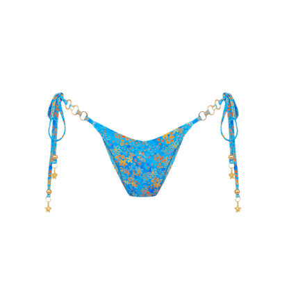 Kulani Kinis Trio Ring Cheeky Tie Bikini Bottom - Cream Soda
