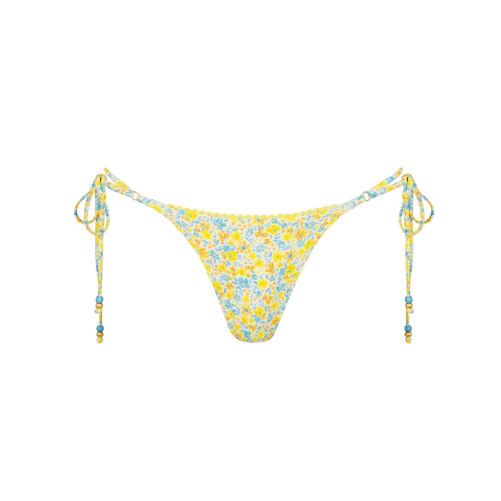 Kulani Kinis Decorative Thong Tie Side Bikini Bottom - Dreamy Daze