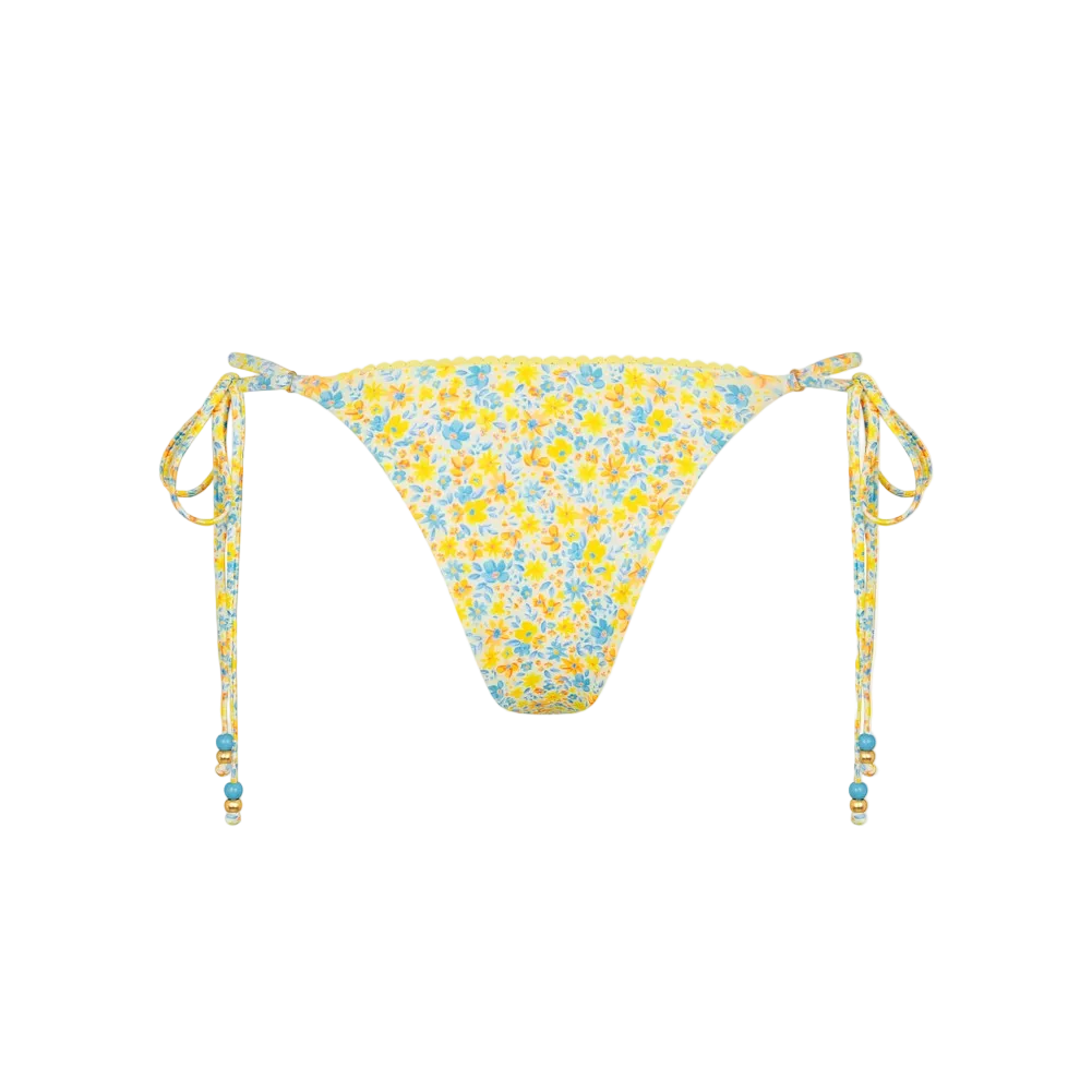 Kulani Kinis Decorative Thong Tie Side Bikini Bottom - Dreamy Daze