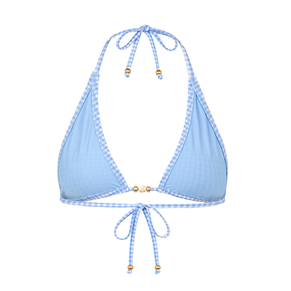 Kulani Kinis Classic Tie Halter Bikini Top - Skinny Dip