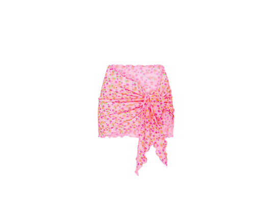 Kulani Kinis Mini Mesh Sarong - Frangipani Fever