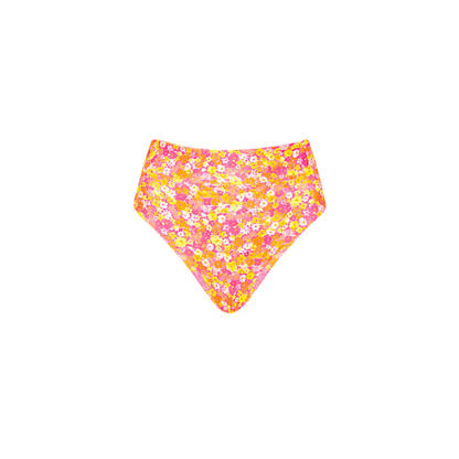 Kulani Kinis High Hip Cheeky Bikini Bottom - Mimosa Meadows - FINAL SALE