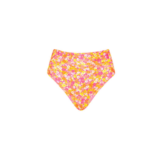 Kulani Kinis High Hip Cheeky Bikini Bottom - Mimosa Meadows