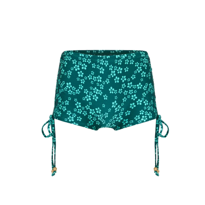 Kulani Kinis Ruched Tie Cheeky Swim Short - Moonkiss