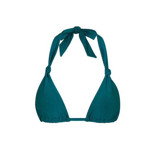 Kulani Kinis Soft Knot Halter Bikini Top - Laguna Haze