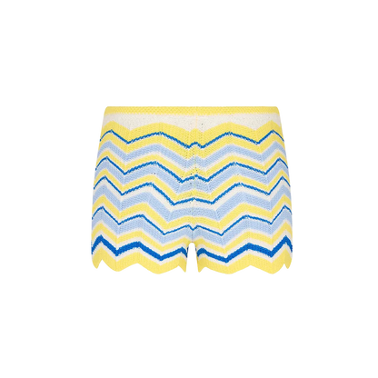 Kulani Kinis Chevron Knit Micro Short - Lemon Daze