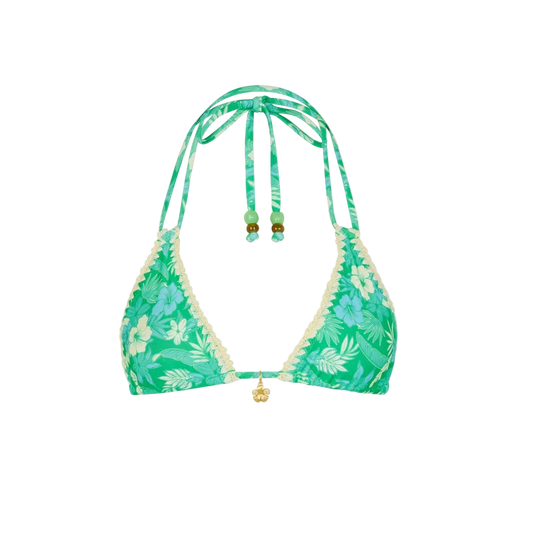 Kulani Kinis Crochet Halter Bikini Top - Barefoot Breeze