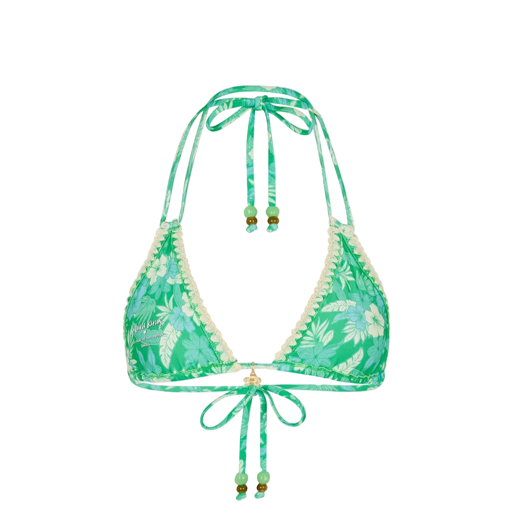 Kulani Kinis Crochet Halter Bikini Top - Barefoot Breeze