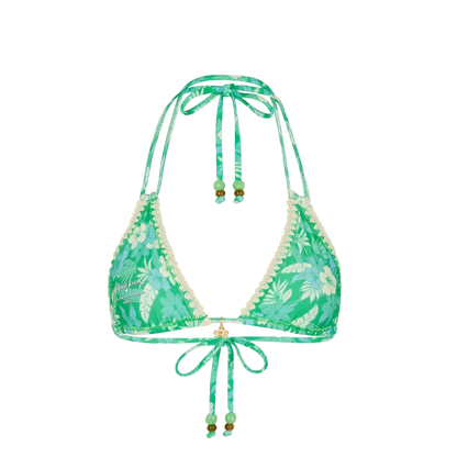 Kulani Kinis Crochet Halter Bikini Top - Barefoot Breeze - FINAL SALE
