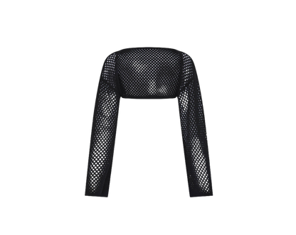 Kulani Kinis Crochet Bolero Top - Black - FINAL SALE