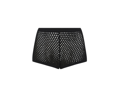 Kulani Kinis Crochet Micro Booty Shorts - Black - FINAL SALE
