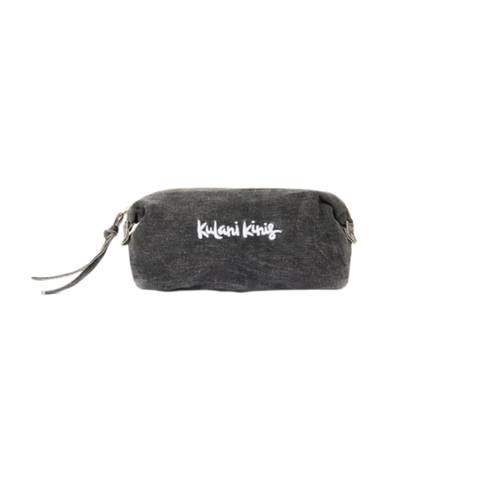 Kulani Kinis Curved Travel Pouch - Black Denim