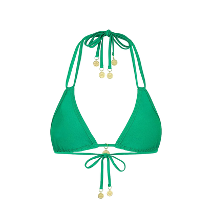 Kulani Kinis Halter Bralette Bikini Top - Island Lush - FINAL SALE