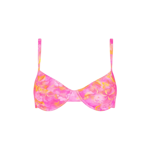 Kulani Kinis Ditzy Underwire Bra Bikini Top - Petal Pop