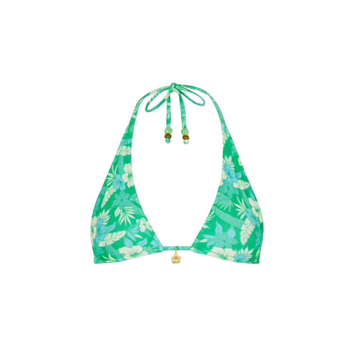 Kulani Kinis Classic Tie Halter Bikini Top - Barefoot Breeze