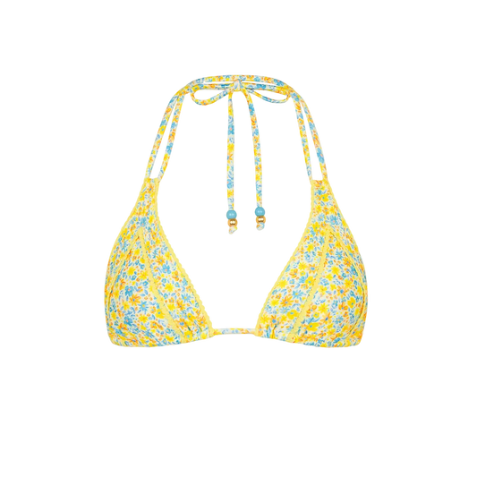 Kulani Kinis Decorative Panel Halter Bikini Top - Dreamy Daze