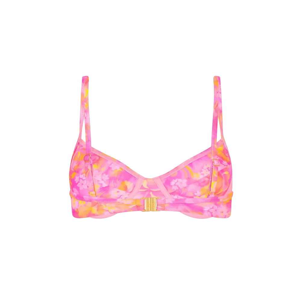 Kulani Kinis Ditzy Underwire Bra Bikini Top - Petal Pop