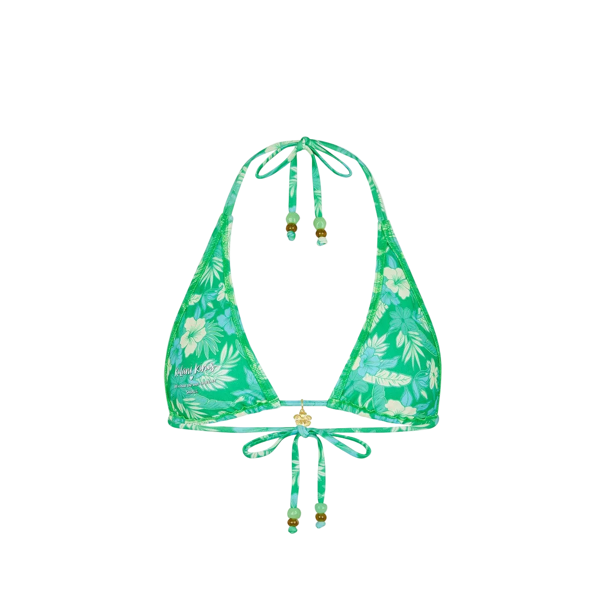 Kulani Kinis Classic Tie Halter Bikini Top - Barefoot Breeze