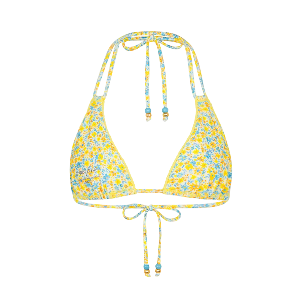 Kulani Kinis Decorative Panel Halter Bikini Top - Dreamy Daze
