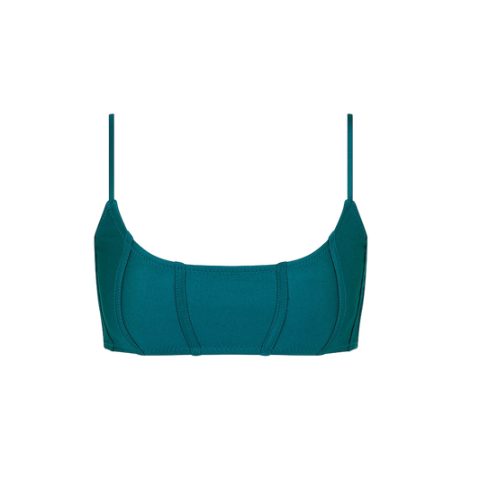 Kulani Kinis Contour Slim Crop Bikini Top - Laguna Haze