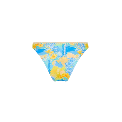 Kulani Kinis Simple Crochet Cheeky Bikini Bottom - Limoncello Lagoon