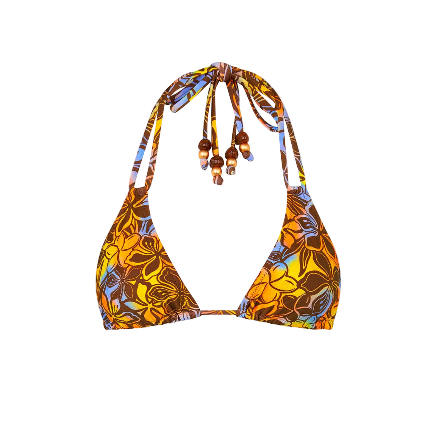 Kulani Kinis Halter Bralette Bikini Top - Frangipani Fizz