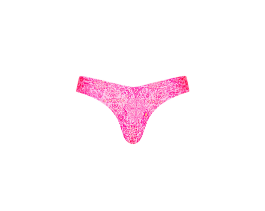 Kulani Kinis V Cheeky Bikini Bottom - Rose Quartz