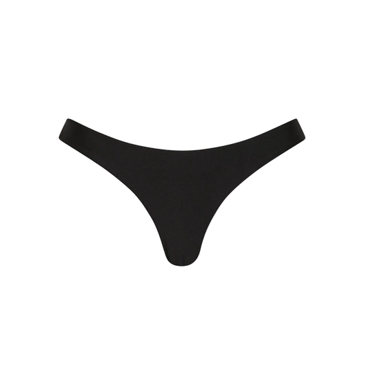 Kulani Kinis Minimal Full Coverage Bikini Bottom - Twilight Black
