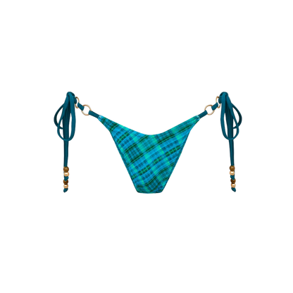 Kulani Kinis Trio Ring Cheeky Tie Bikini Bottom - Tropic Drip