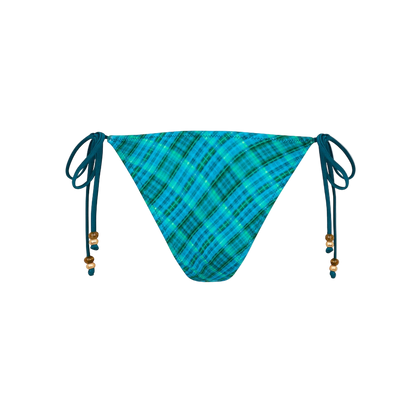 Kulani Kinis Trio Ring Cheeky Tie Bikini Bottom - Tropic Drip