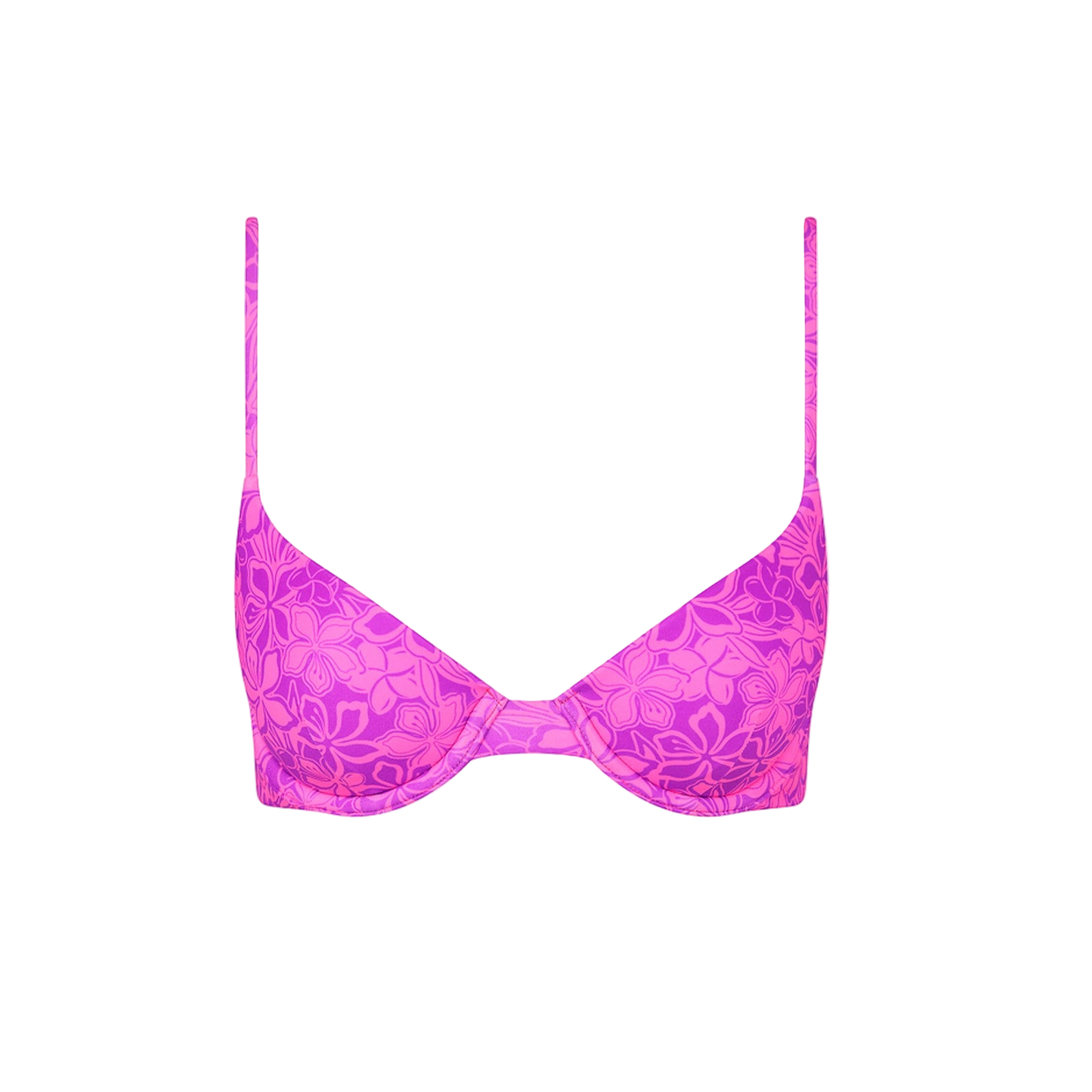 Kulani Kinis Slim Underwire Bra Bikini Top - Bubble Berry
