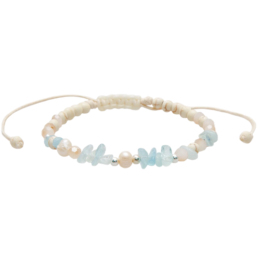 Lotus and Luna Blue Lagoon Seastone Bracelet