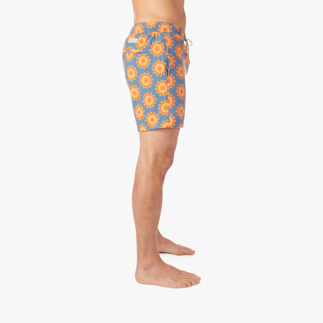 Fair Harbor Men's The Bayberry Swim Trunk - Orange Sun - FINAL SALE