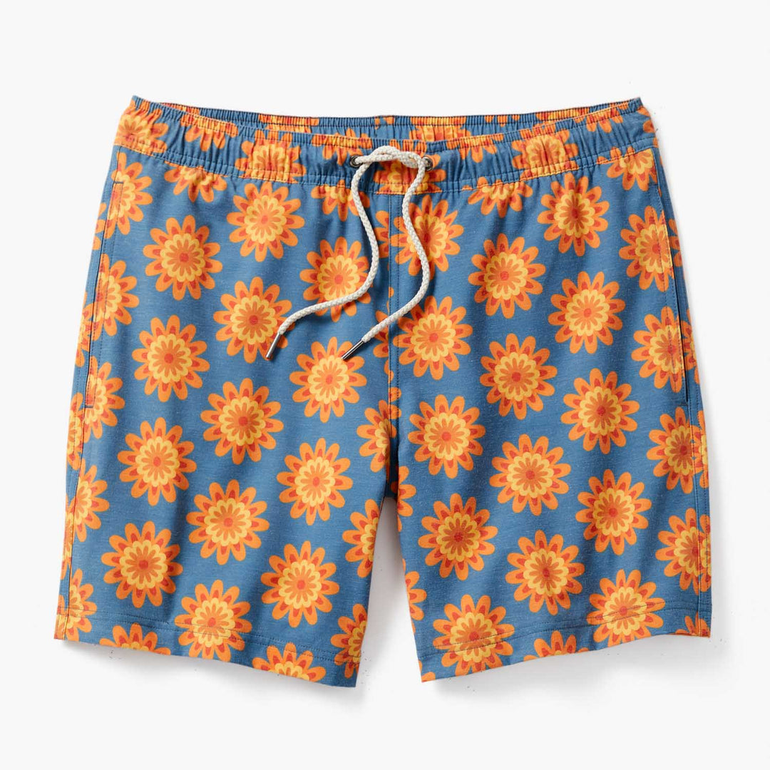 Fair Harbor Men's The Bayberry Swim Trunk - Orange Sun - FINAL SALE