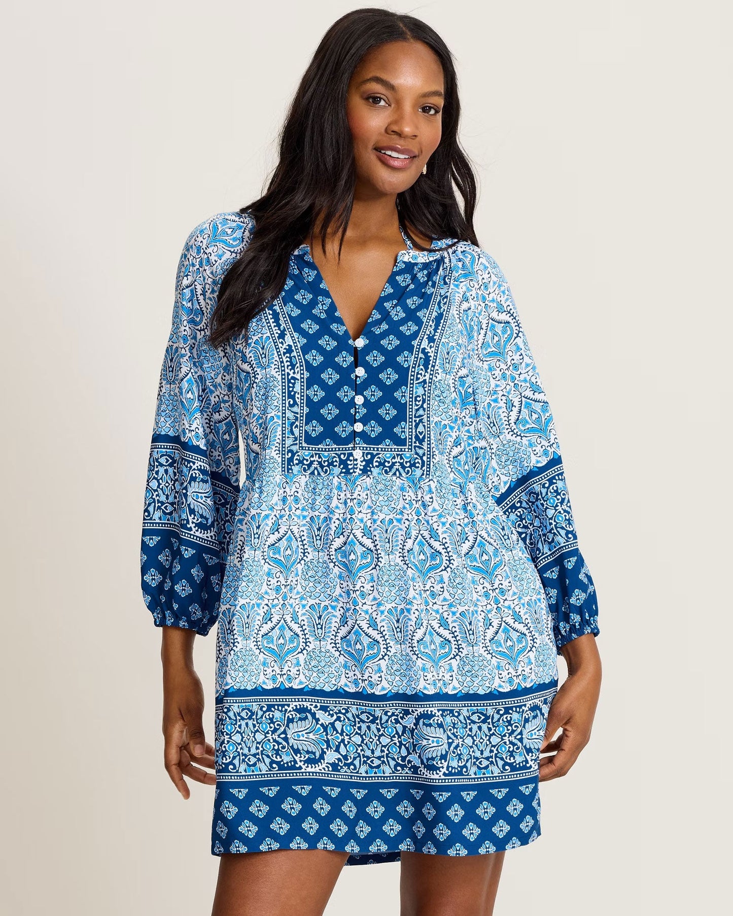 Tommy Bahama Short Cover-Up Dress - Noble Pineapple