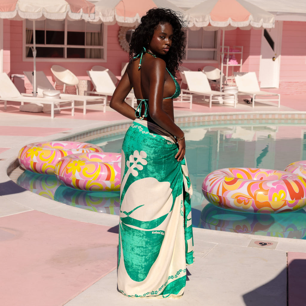 Kulani Kinis Sarong Pareo Coverup - Emerald Springs