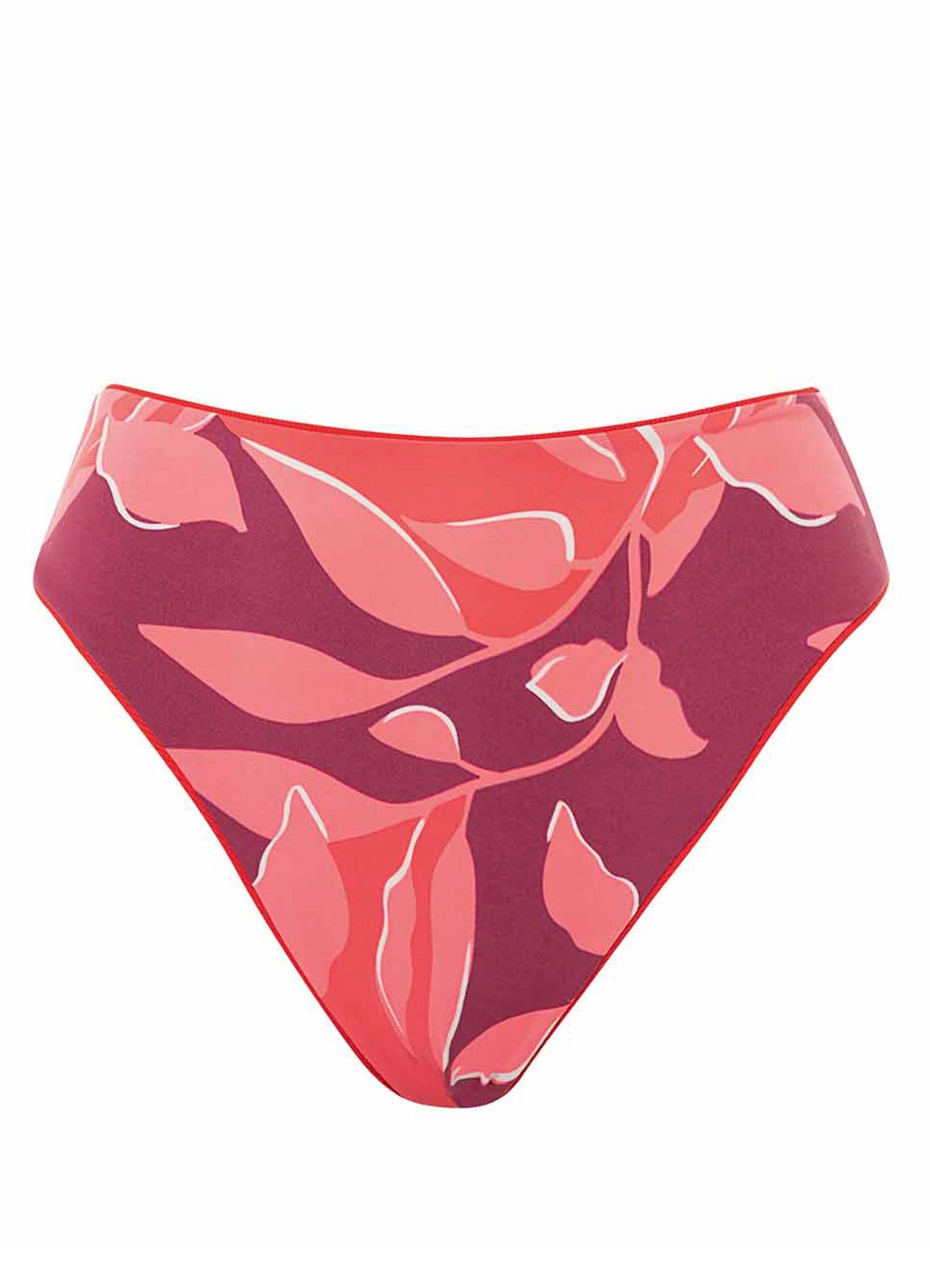 Maaji Sully High Rise/High Leg Bikini Bottom - Scarlete Red