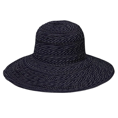 Wallaroo Scrunchie Hat - Black/White Dots