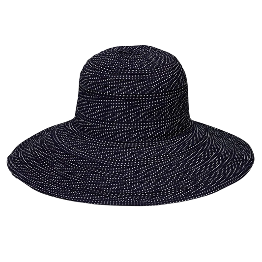 Wallaroo Scrunchie Hat - Black/White Dots