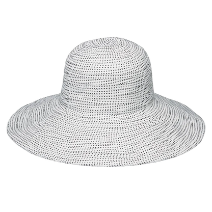 Wallaroo Scrunchie Hat - White/Black Dots