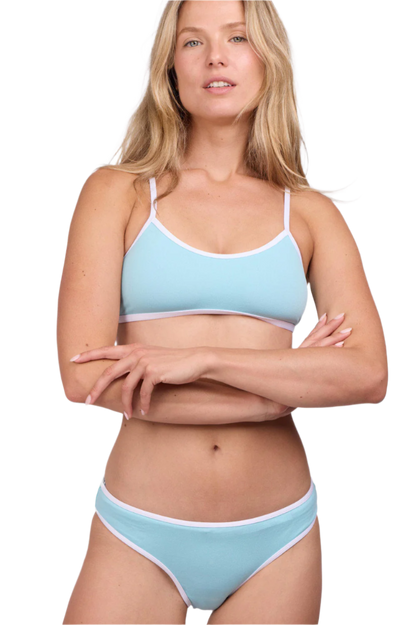 Jolyn Whitney Contrast Bikini Bottom - Huckleberry - FINAL SALE