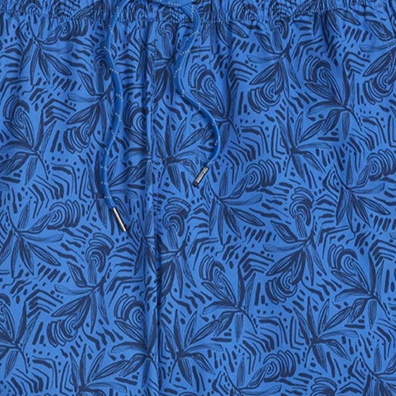 Fair Harbor The Anchor Men's Trunks Boardshort - Azure Painted Leaves